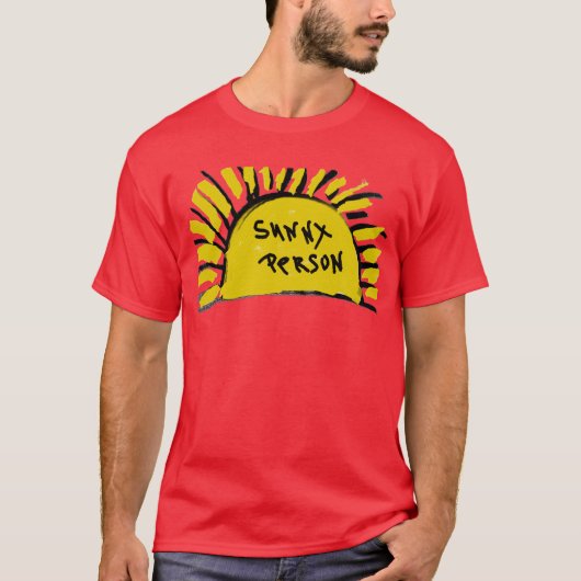 日当たりの良い人Sun Rays Tシャツトップ Tシャツ (正面)