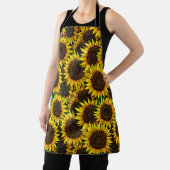 日当たりの良い大きなひまわりパターン エプロン (インサイチュ)