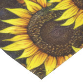 日当たりの良い大きなひまわりパターン テーブルクロス (アングル)
