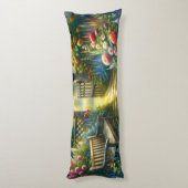 日当たりの良い庭の小道のゲートの風景 ボディピロー (裏面 (縦))