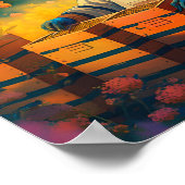 日当たりの良い庭の養蜂家 ポスター (角)