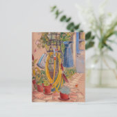 日当たりの良い庭フランスののはがきに午後 ポストカード (スタンド正面)