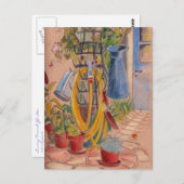 日当たりの良い庭フランスののはがきに午後 ポストカード (正面/裏面)