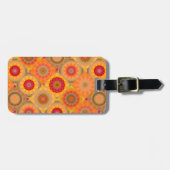 日当たりの良い抽象芸術フローラデザインラゲージタグ ラゲッジタグ (正面横)