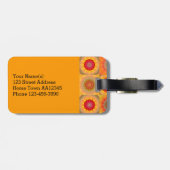 日当たりの良い抽象芸術フローラデザインラゲージタグ ラゲッジタグ (裏面横)