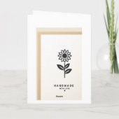 日当たりの良い日の標準、5" x 7"折り畳みグリーティングカード カード (裏面)