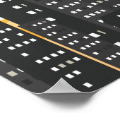 日当たりの良い日ベクトルの街並み ポスター (角)