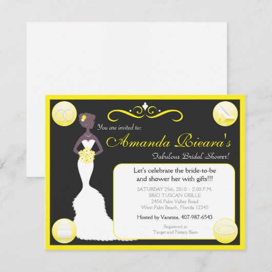 日当たりの良い日 招待状 (正面/裏面)