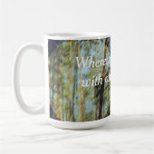 日当たりの良い松林 コーヒーマグカップ (左)