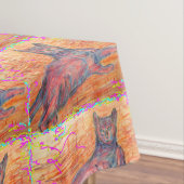 日当たりの良い石畳の猫 テーブルクロス (インサイチュ)