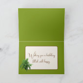 日当たりの良い窓に鉢植えの植物 カード (内部)