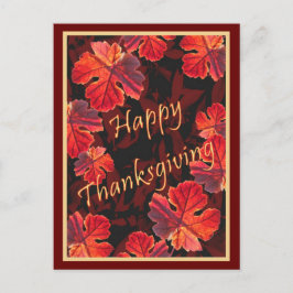 日当たりの良い紅葉 ポストカード