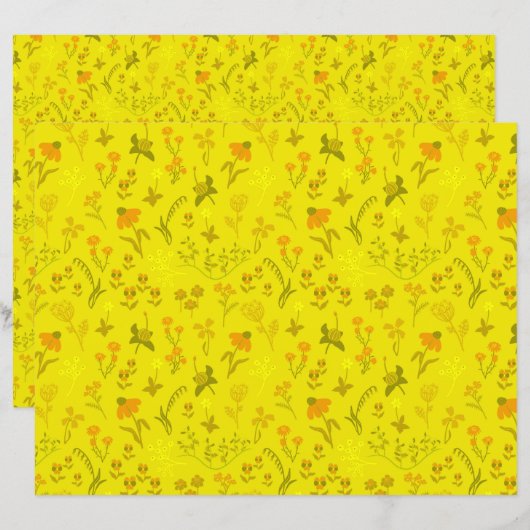 日当たりの良い草花 (正面/裏面)