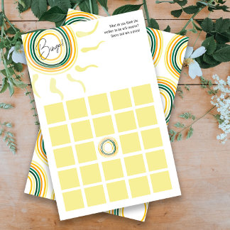 日当たりの良い赤ちゃんシャワーゲームビンゴ