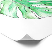 日当たりの良い配置：パームリーフ ポスター (角)