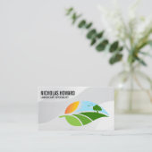 日当たりの良い風景 | 緑 名刺 (スタンド正面)