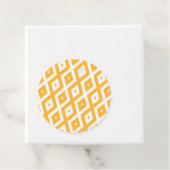 日当たりの良い黄色と白のダイヤモンドパターン フェイバータグ (インサイチュ)