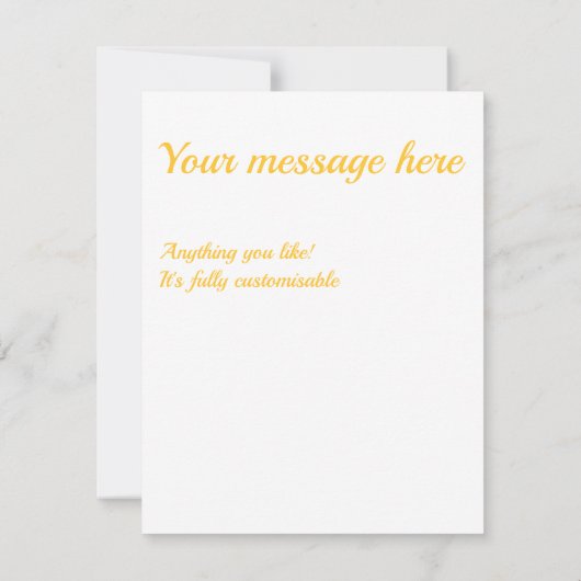 日当たりの良い黄色と白のダイヤモンドパターン 出欠カード (裏面)