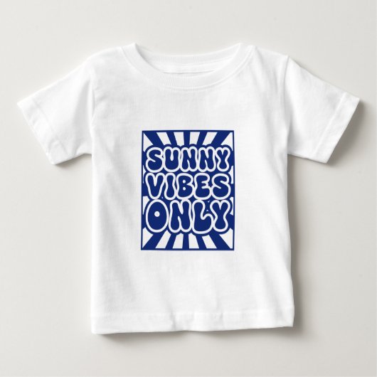 日当たりの良いVibesのみ – ヴィンテージGroovy Energy ベビーTシャツ (正面)