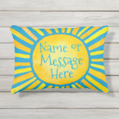 日当パーソナライズされたたりの良い屋外枕 アウトドアクッション (正面)