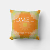 日当モダンたりの良いフローラ幾何学模様ピロー クッション (正面)