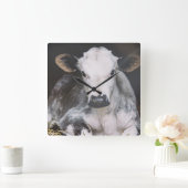 日忙し作物 スクエア壁時計 (ホーム)