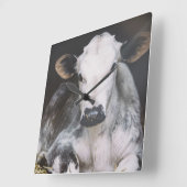 日忙し作物 スクエア壁時計 (傾斜)