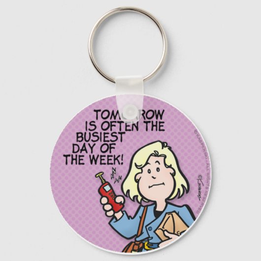 日忙し キーホルダー (正面)