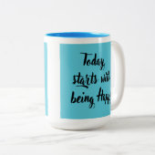 日感動的々やる気を起こさせる ツートーンマグカップ (正面右)