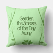 日感動的のストレスを庭に植え遠くにる アウトドアクッション (裏面)