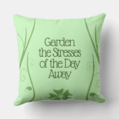 日感動的のストレスを庭に植え遠くにる アウトドアクッション (裏面)