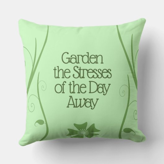 日感動的のストレスを庭に植え遠くにる アウトドアクッション (裏面)