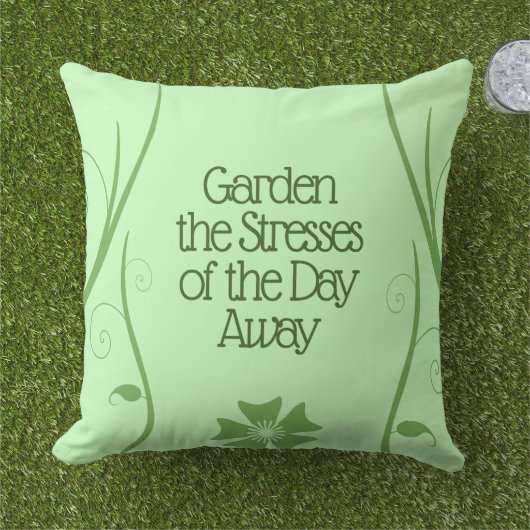 日感動的のストレスを庭に植え遠くにる アウトドアクッション (芝生)