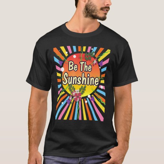 日感動的照の花の日でカラフルある Tシャツ (正面)