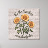 日感動的照引用文/昇華 キャンバスプリント (正面)