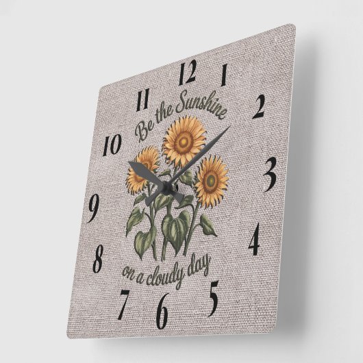 日感動的照引用文/昇華 スクエア壁時計 (傾斜)