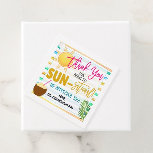 日感謝してい当の贈り物ラベルであること フェイバータグ (インサイチュ)