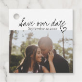 日救付き手書きパーソナライズされた写真 フェイバータグ (正面)