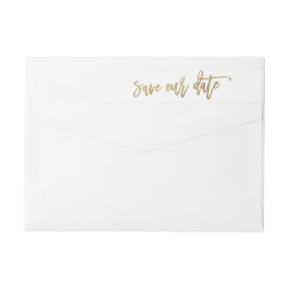 日救付の書道差出人住所ラベル ラップアラウンドラベル