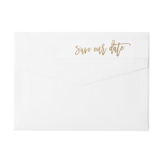 日救付の書道差出人住所ラベル ラップアラウンドラベル (裏面)