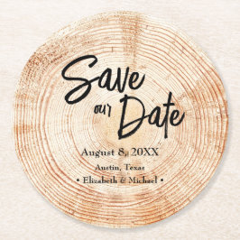 日救付の板素朴結婚板 ラウンドペーパーコースター