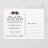 日救付ハロウィーンスケルトン紫ポストカード 案内ポストカード (裏面)