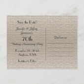 日救付パーティー写真招待状 案内ポストカード (裏面)