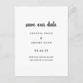 日救付ミニマル白黒日を保存 案内ポストカード (正面)