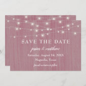 日救付素朴農家ライトピンク セーブザデート (正面/裏面)