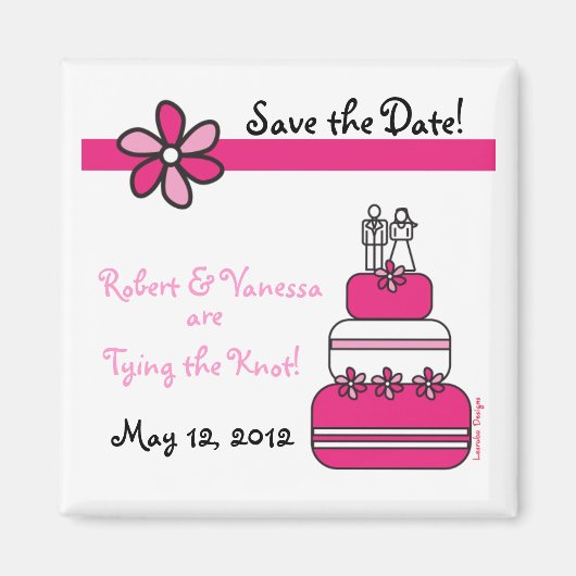 日救付結婚磁石 マグネット (正面)