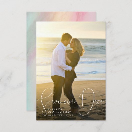 日救付線スムーズなペンスクリプト 招待状 (正面/裏面)