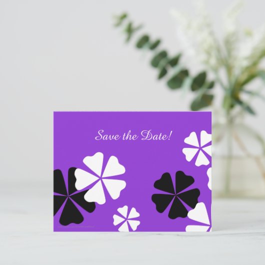 日救付75誕生日パーティー紫の発表 ポストカード (スタンド正面)