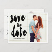 日救付 | はっきりしたセーブ・ザ・デート案内 案内ポストカード (正面/裏面)