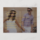 日救付 | ゴールデンアナウンスの日付を保存 案内ポストカード (裏面)